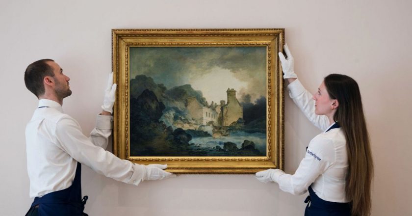 İngiliz ressam Turner’ın 150 yıl sonra bulunan yağlıboya tablosu açık arttırmaya çıkıyor