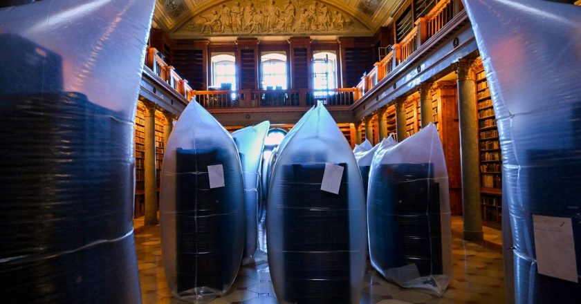 Ortaçağ Macar kütüphanesi ulusal hazineleri kurtarmak için böcek enfeksiyonuyla savaşıyor