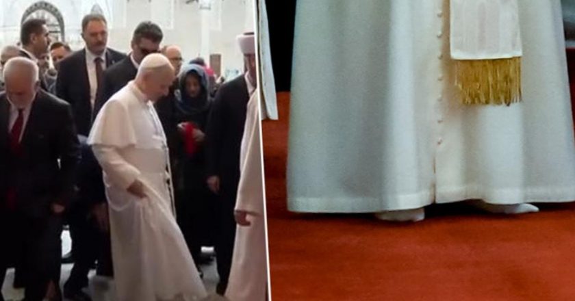 Papa’nın Sultanahmet Camii Ziyareti: Ayakkabıları Göz Doldurdu